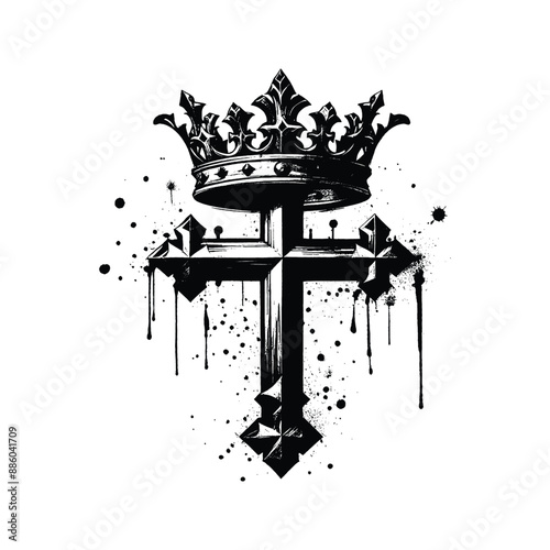 Crown of Victory Illustrate Jesus placing a laurel wreath on a faithful warrior
