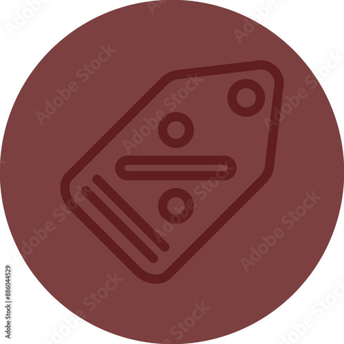 tag Vector Line Maroon Circle Maroon