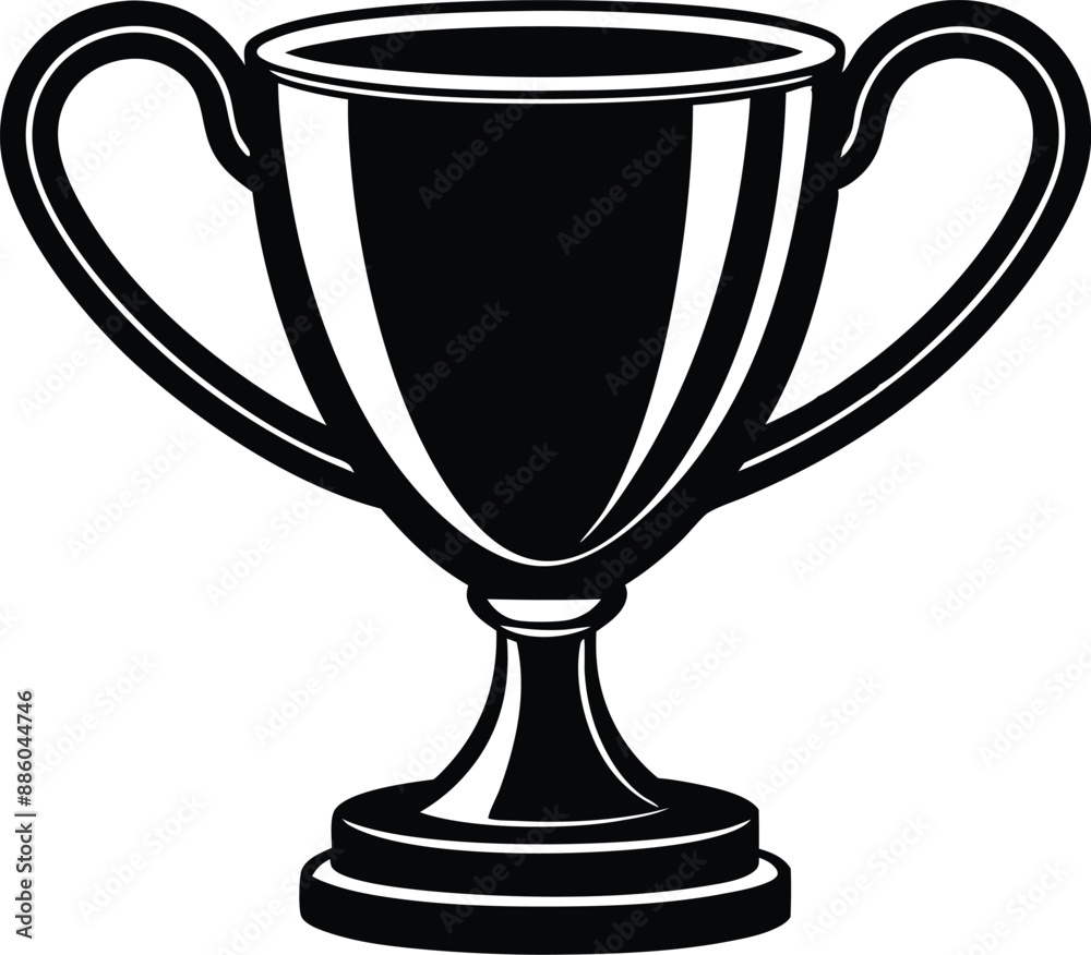 Trophy cup icon vector Trophy cup icon vector