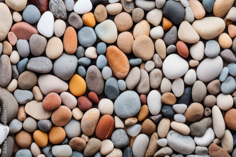 Processed collage of beach shore pebbles surface texture. Background for banner, backdrop Processed collage of beach shore pebbles surface texture. Background for banner, backdrop