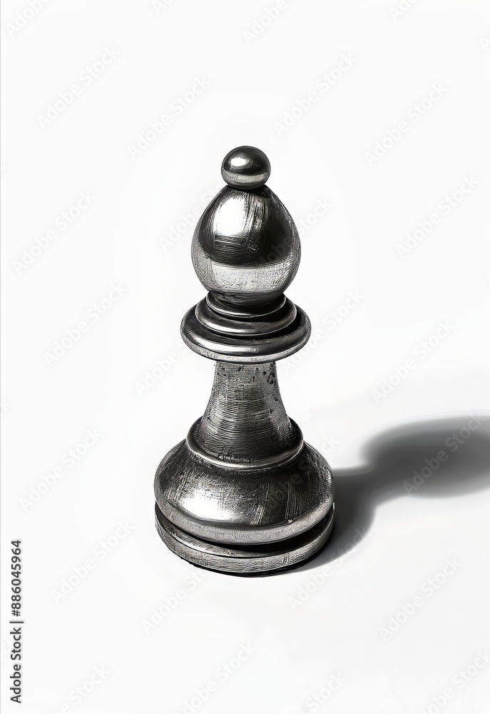 Pawn chess piece in focus with shallow depth of field Pawn chess piece in focus with shallow depth of field