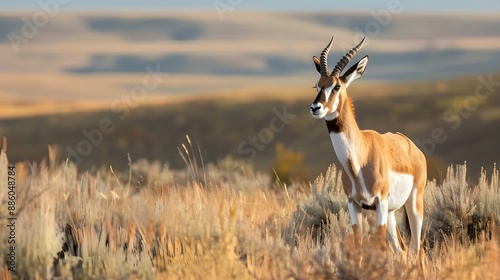 Red Desert Pronghorn Antelope in Wyoming