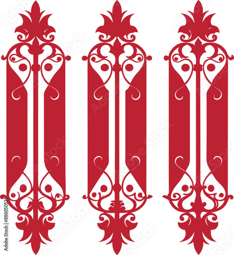 Dividers thin line elements set. Border underline for text page, book, invitation, wedding card, certificate