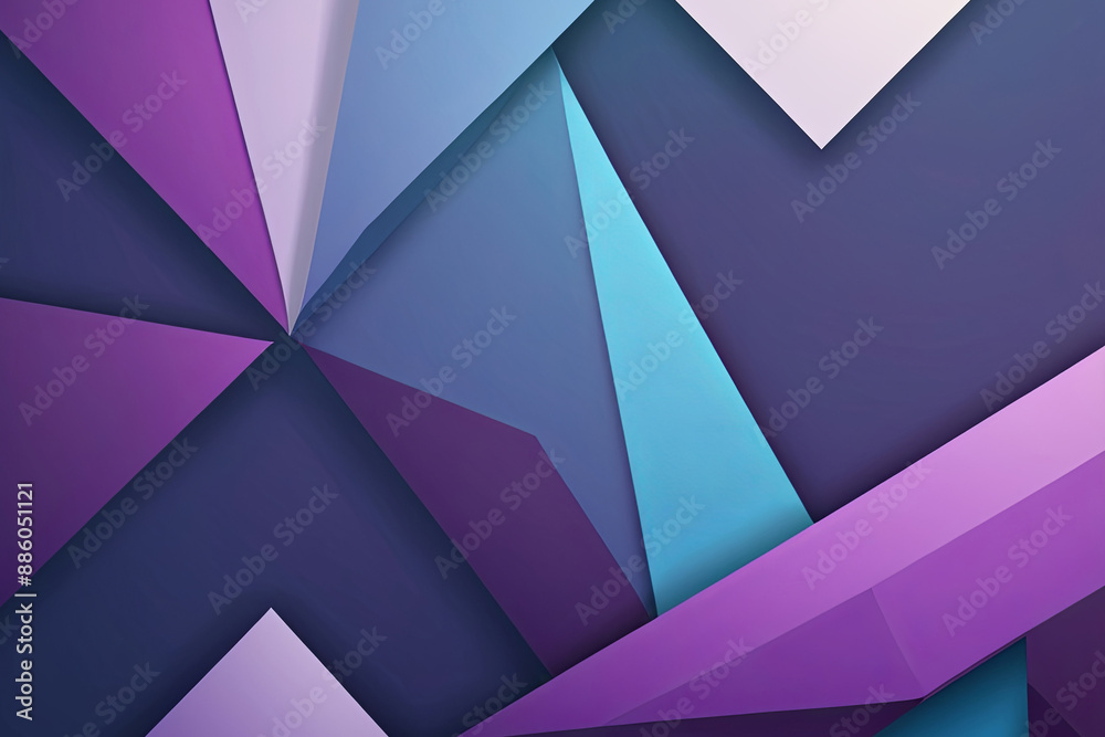 Obraz premium Abstract blue and purple background featuring geometric panels, perfect for modern designs, tech themes, and digital art projects