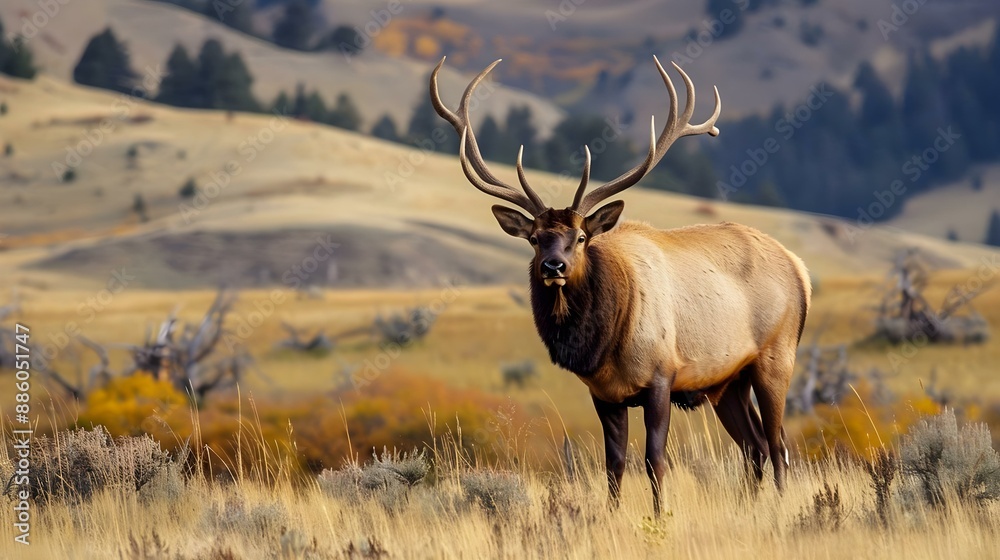 Bull Elk near Yellowstone National Park Bull Elk near Yellowstone National Park