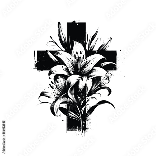Easter Lily Cross, Combine the cross with Easter lilies
