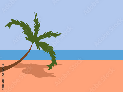 flat design summer vector illustration