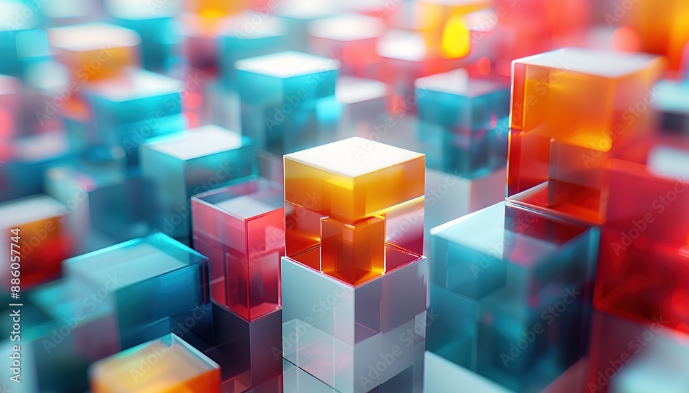 abstract background of cubes