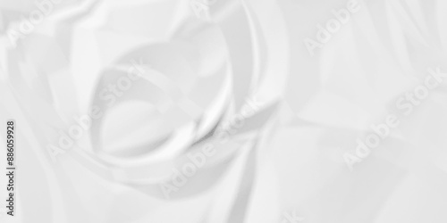 White crumpled cover old paper wrapping crinkled light cardboard overlay texture background. surface retro wrinkled empty sheet paper creased.	
