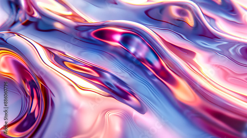Abstract Fluid Art with Vibrant Colors.