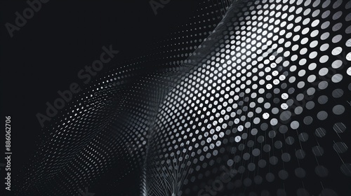dynamic abstract black and white background