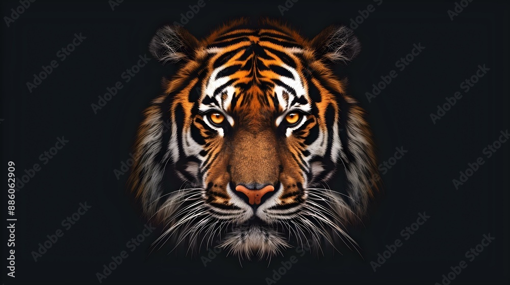 Obraz premium Tiger in the dark