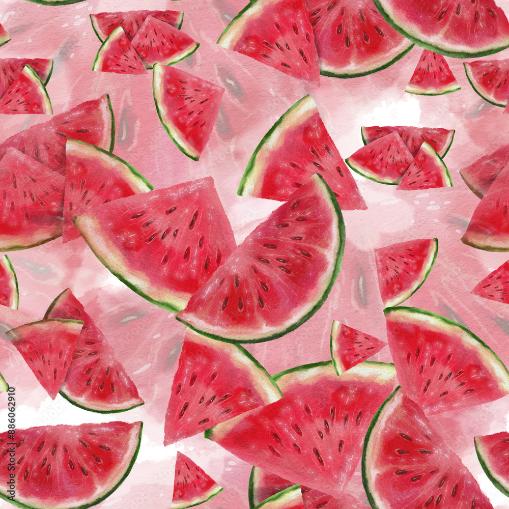 watermelon red slices digital picture for wrapping or textille pattern watermelon red slices digital picture for wrapping or textille pattern