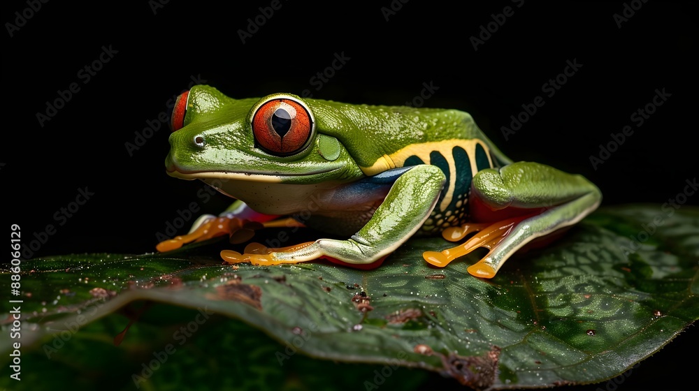 Red-eyed Tree Frog (Agalychnis Callidryas) on a leaf Red-eyed Tree Frog (Agalychnis Callidryas) on a leaf