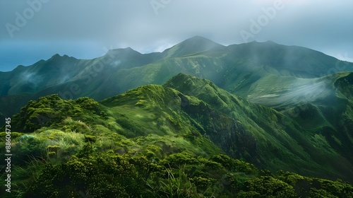 Mountain Landscape in Ponta Delgada, Azores