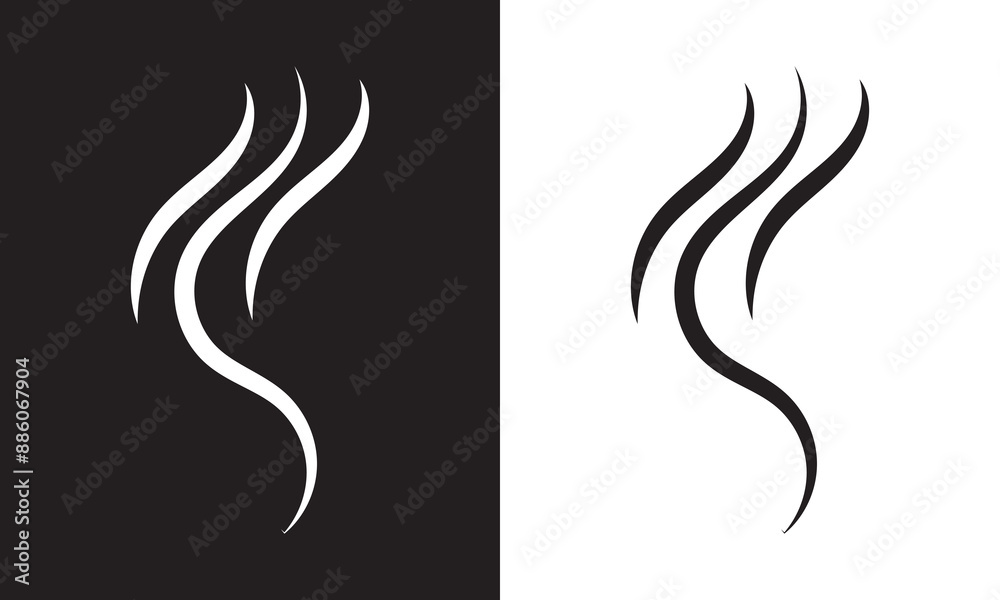 Obraz premium No bad odor, smell icon. isolated on white and black background. Vector Illustration. EPS 10