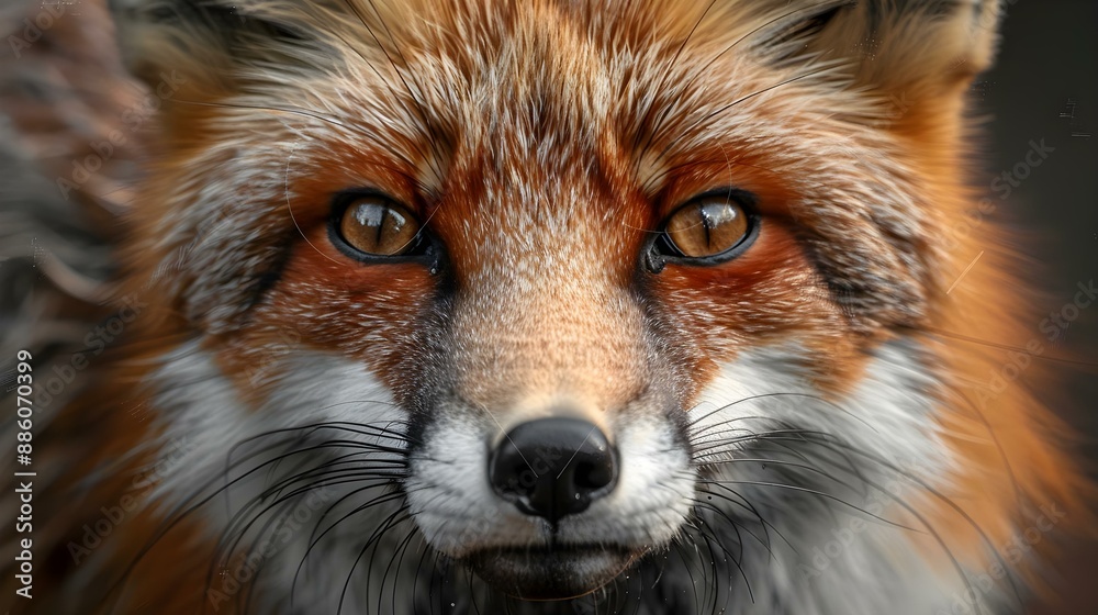 Close-up of a red fox Close-up of a red fox
