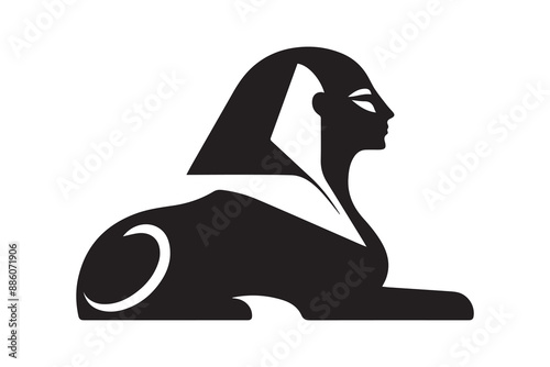 Sphinx ancient national Egyptian silhouette