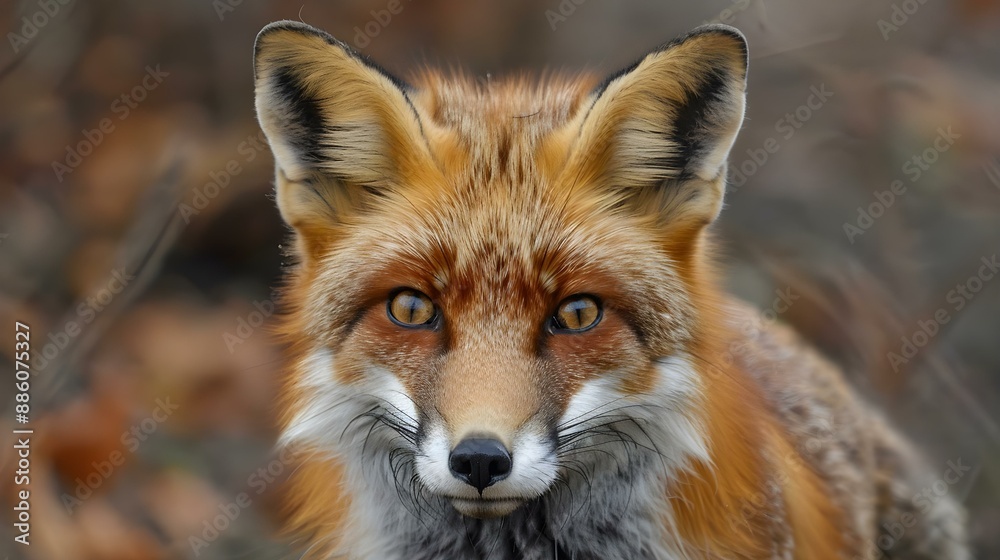 Fototapeta premium Closeup of a red fox
