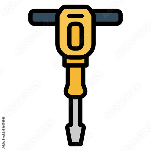 Jackhammer Icon For Design Element