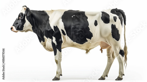 black and white dairy cow i...