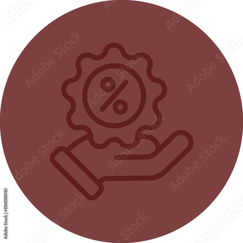 Offer Vector Line Maroon Circle Maroon