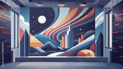 Colorful abstract background wallpaper. Modern motif visual art. Mixtures of oil paint. Trendy hand painting canvas. Wall decor and Wall art prints Idea. 3D Texture. Art object 