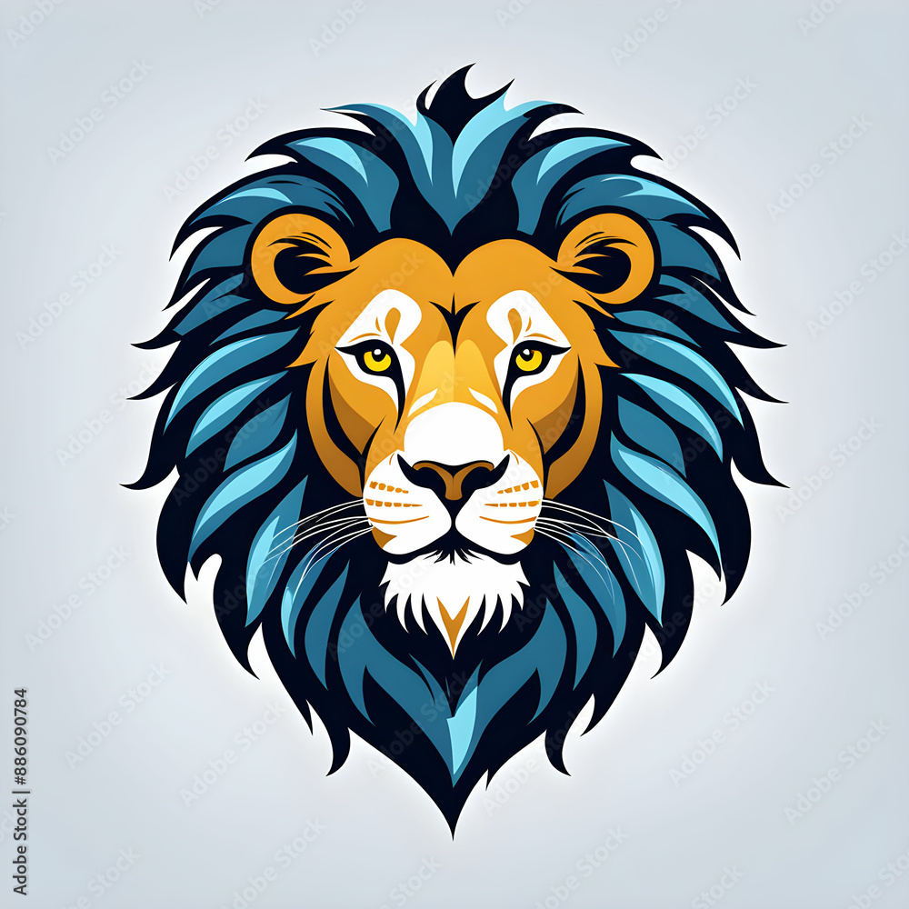 Obraz premium Lions mascot logo design, sport or e-sport team