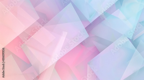 Abstract Background, a delicate fusion of soft pastel colors in geometric shapes, creating a modern, stylish design with a tranquil, minimalist vibe.
