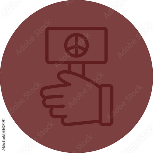 Freedom Vector Line Maroon Circle Maroon