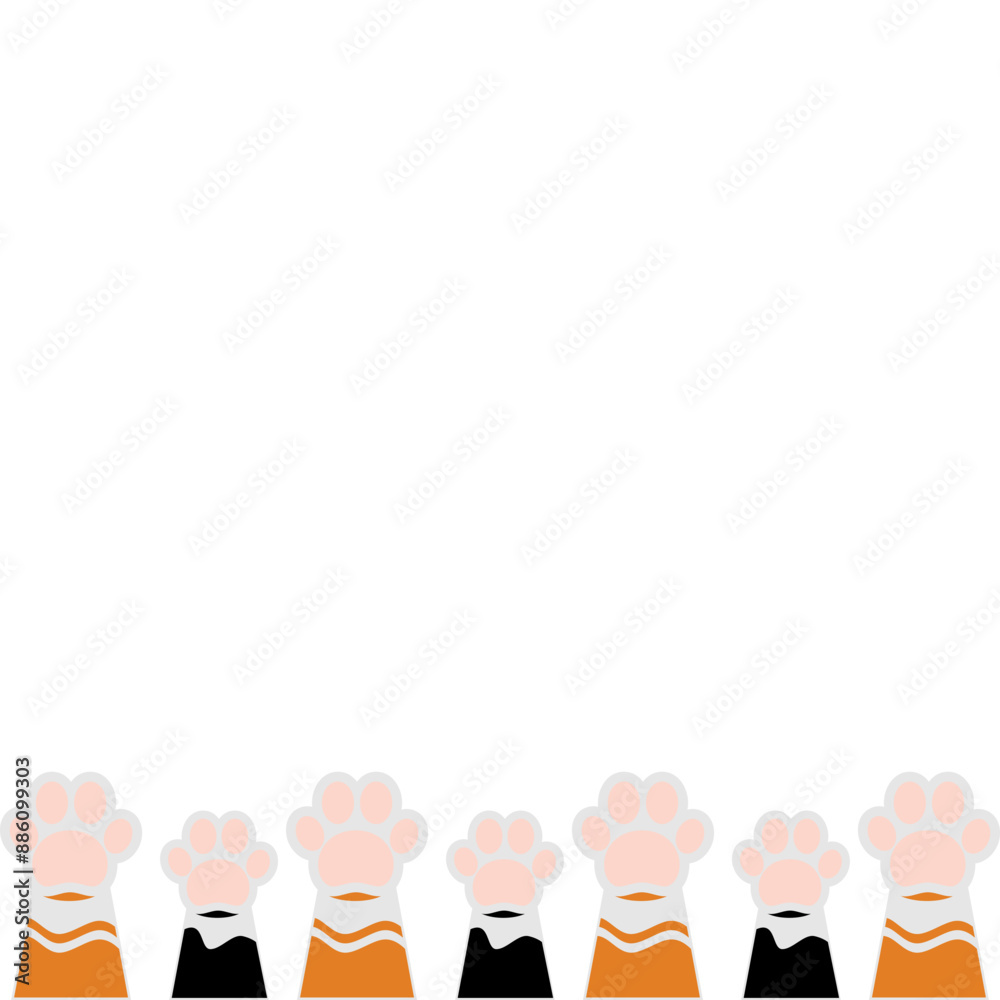 Cat Paws Illustration Cat Paws Illustration