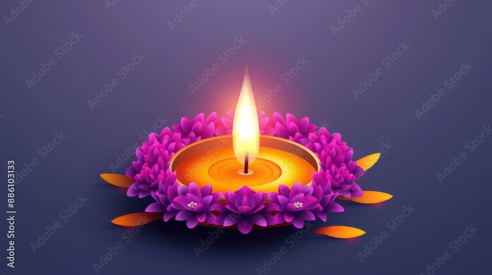 Detailed diya lamp and rangoli illustration for Puthandu celebrations. Realistic art for festive joy. Detailed diya lamp and rangoli illustration for Puthandu celebrations. Realistic art for festive joy.