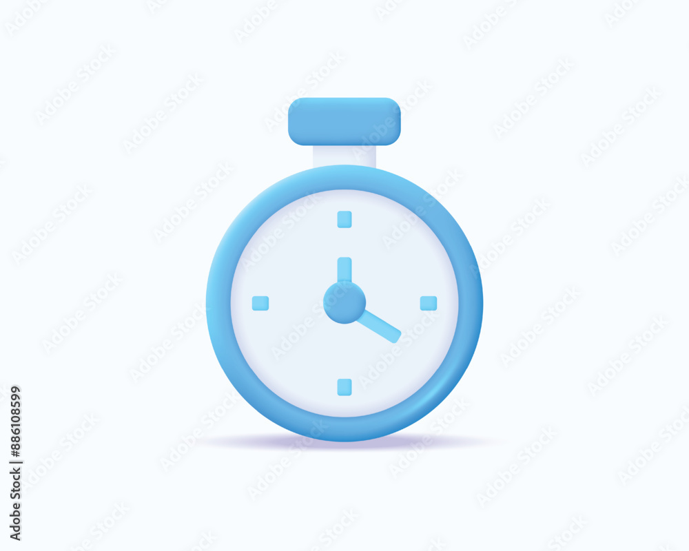 3d clocks realistic icon vector concept 3d clocks realistic icon vector concept