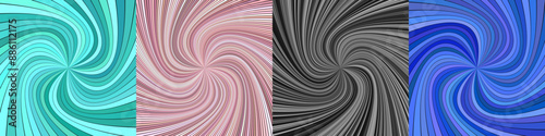 Abstract geometric ray burst background set