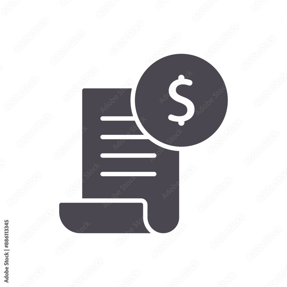 Bill icon sign symbol logo vector Bill icon sign symbol logo vector