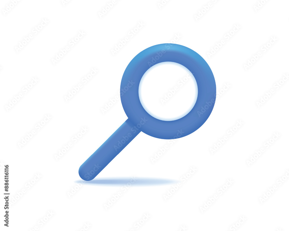 3d search realistic icon vector concept 3d search realistic icon vector concept