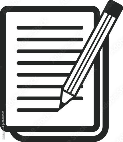 Paper documents with pencil icon