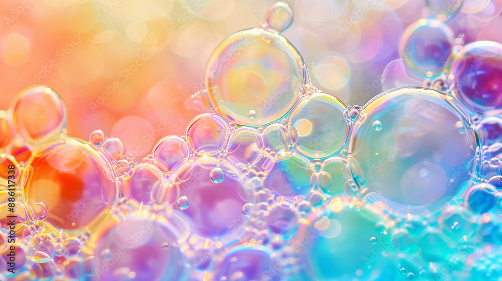 Colorful background with soap bubbles Colorful background with soap bubbles