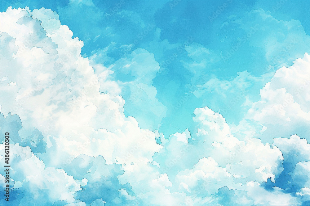 青空と白い雲 Blue sky and white clouds 青空と白い雲 Blue sky and white clouds