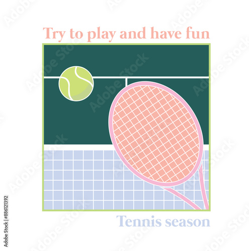 Tennis Club Logo Design - Sport and Game Emblem
