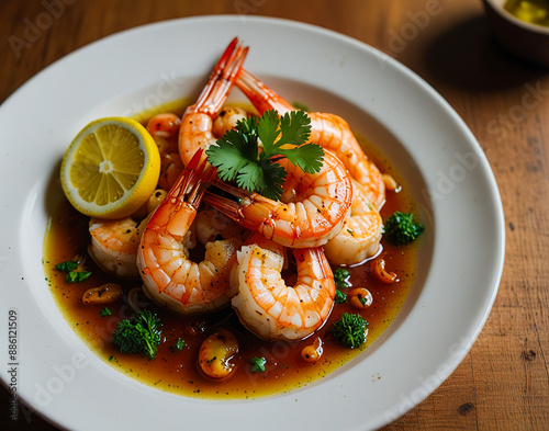 fried shrimp with garlic