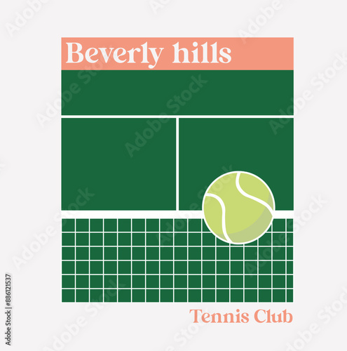 Tennis Club Logo Design - Sport and Game Emblem