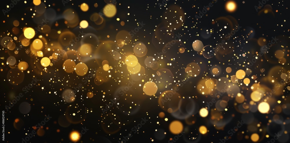 Abstract glowing light effect with bokeh and stars. Abstract glowing light effect with bokeh and stars.