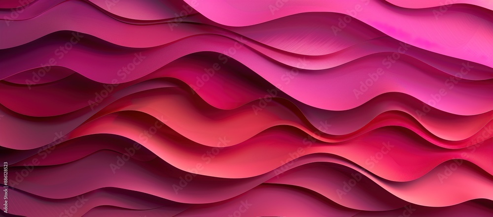 Abstract Pink Wave Pattern