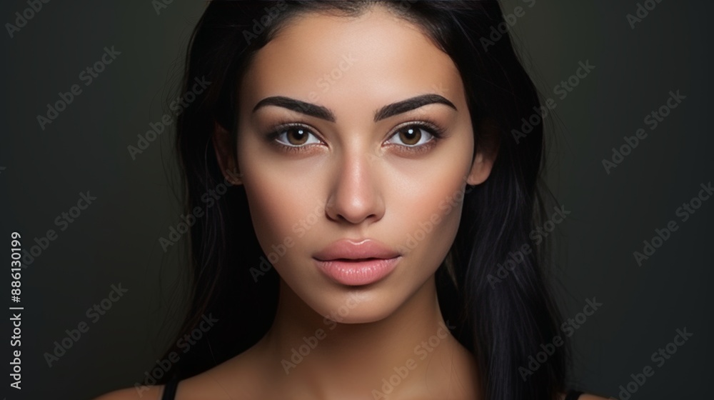 Ethnic diversity in beauty fashion portrait of a young woman with flawless skin Ethnic diversity in beauty fashion portrait of a young woman with flawless skin
