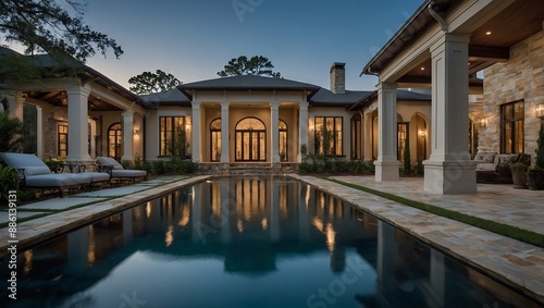 Southern luxury home designed with impeccable style and charm