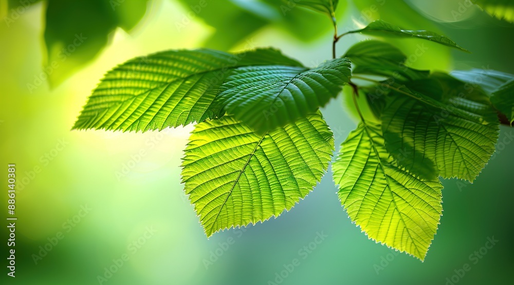 green leaves on a day green leaves on a day