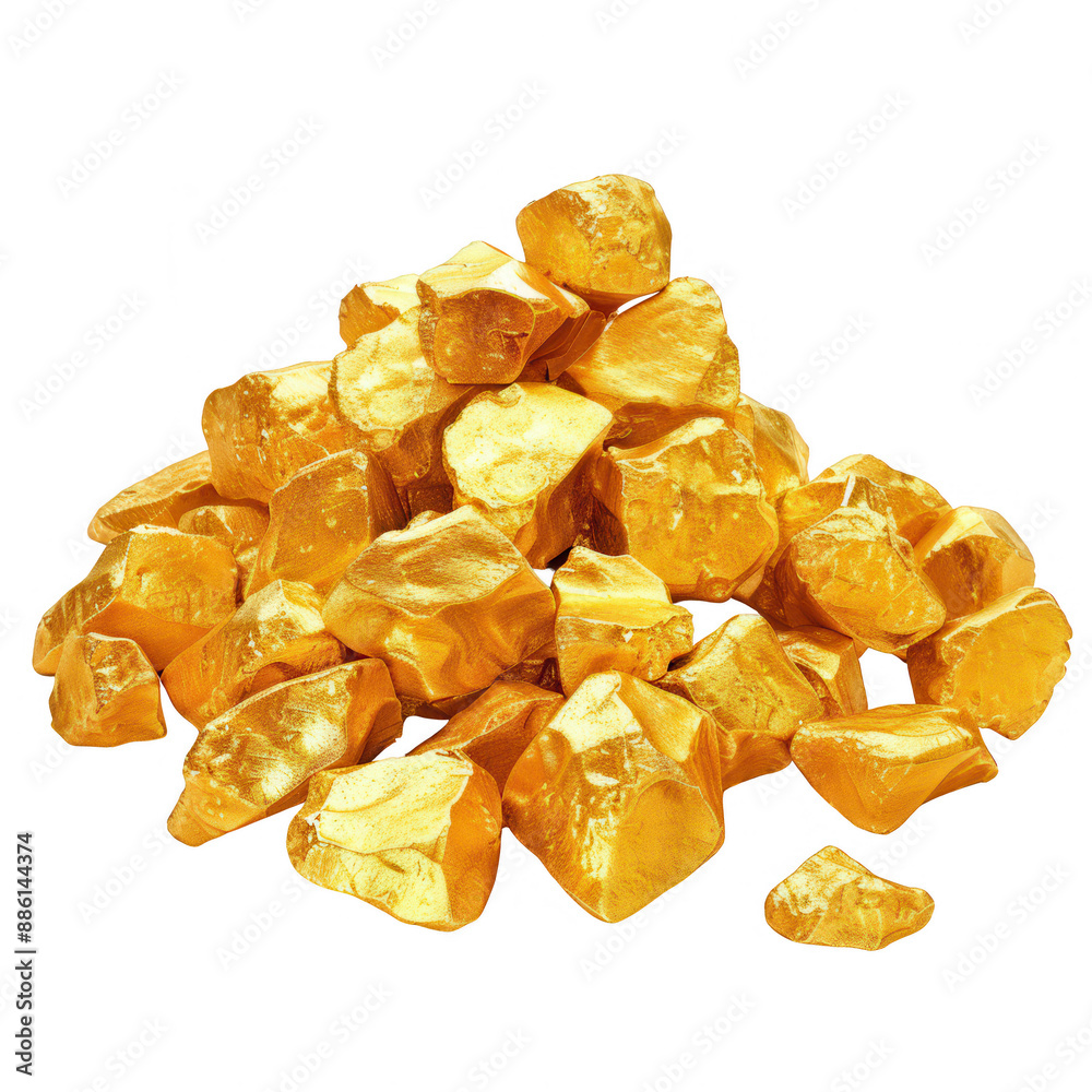 Shiny golden nuggets piled on each other, symbolizing wealth, investment, treasure, and prosperity. Perfect for financial and mining themes. Shiny golden nuggets piled on each other, symbolizing wealth, investment, treasure, and prosperity. Perfect for financial and mining themes.