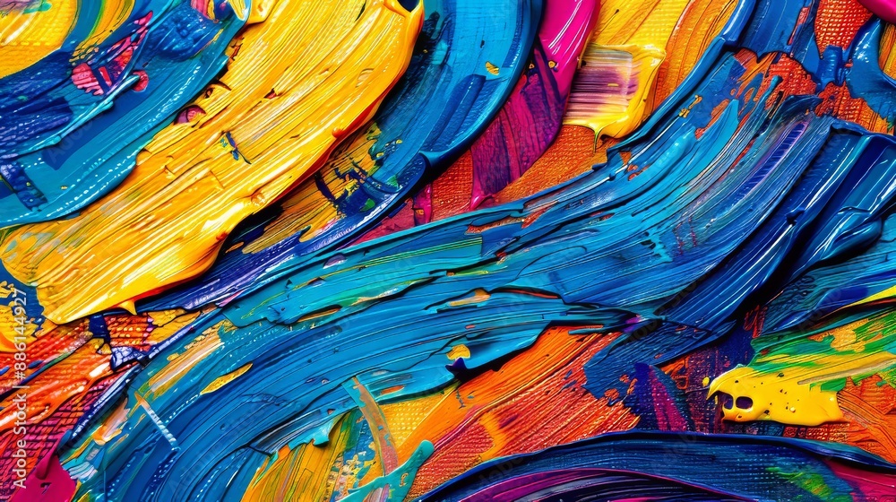An oil painting with highly detailed, highly-textured textures. The background is abstract art. Oil on canvas. Rough brushstrokes of paint. Closeup of a painting by oil and palette knife. The details An oil painting with highly detailed, highly-textured textures. The background is abstract art. Oil on canvas. Rough brushstrokes of paint. Closeup of a painting by oil and palette knife. The details