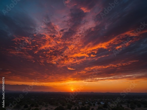 Spectacular Sunset Color Transition